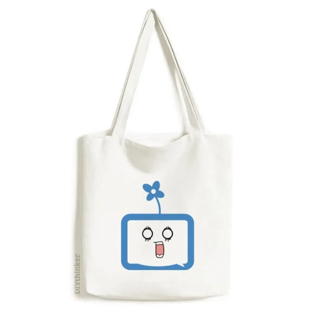 Small Original Tote Happy TV Clover Surprised Casual Bag Shopping Handbag Canvas Satchel