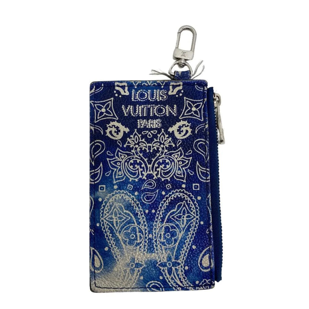 Men's (Fair) Pre-Owned Bandana Shoulder Blue Bag Wallet Wearable Monogram Gaston M81431