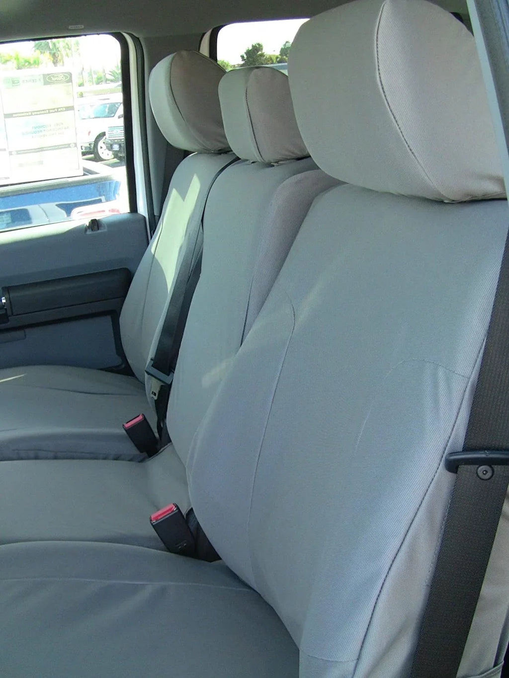 2011-2017 Opening Twill Console 20 40/20/40 and Split Seat Bottom F480 with F150-F550 Taupe XL Center Opening in