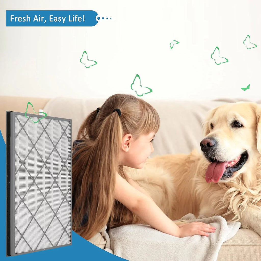 Shark True HE6FKPET,Pack HE601 HE602), Shark Part Filter, (HE601 Air with # Compare Purifier 1 Purifier 6 Replacement Air of to HE601 Compatible Filter HEPA