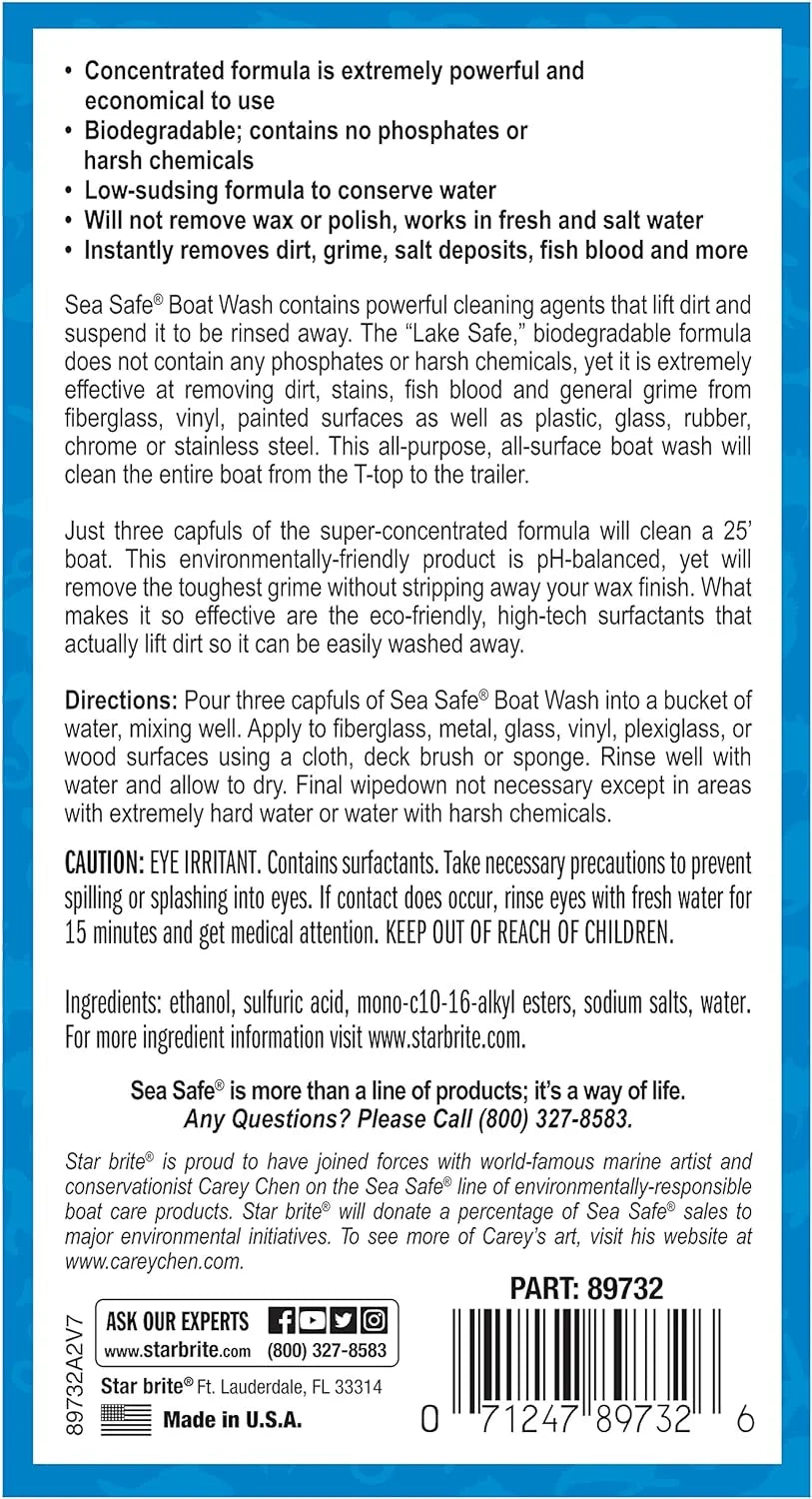 Star Sea Safe Star 089732Pw Brite Boat Wash Brite