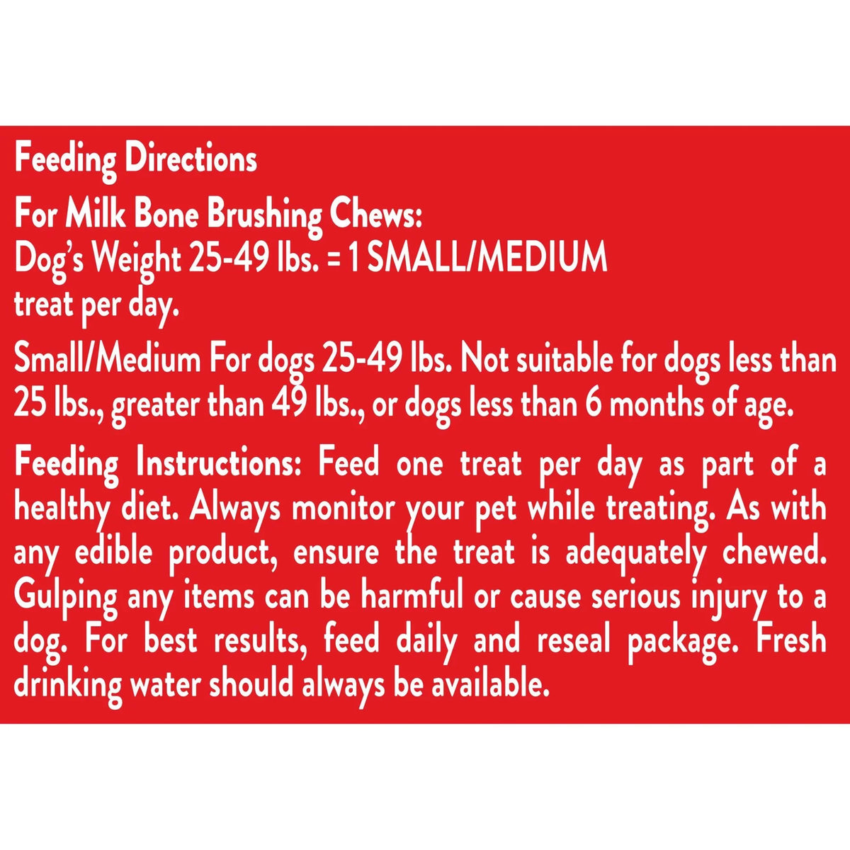 Per Brushing Treats, Milk-Bone Oz. Dental Small/Medium, 25 Chews Dog 19.6 Daily Bag, Bones Bag