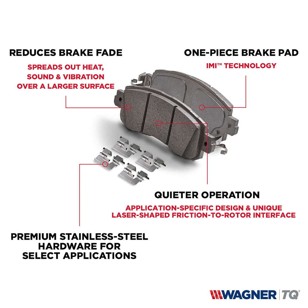 R-SPEC/3.8 Wagner Set HYUNDAI Fits COUPE ThermoQuiet COUPE Pad Ceramic Disc Brake HYUNDAI 3.8L, 3.8 select: 2011-2015 QC1050B GENESIS 2016 GENESIS ULTIMATE