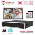 Video HDMI/VGA PoE Play Anpviz 4K Recorder NVR, Recording, 12MP Network Video & 64CH Output Embedded 24/7 Simultaneous for Plug