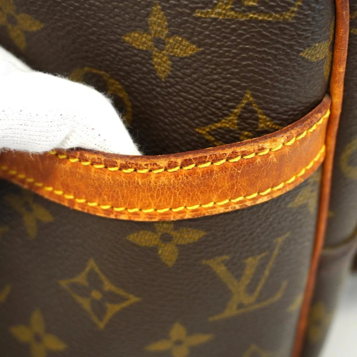 Shoulder M45254 (Good) Pre-Owned Reporter Ladies PM Brown Bag Monogram