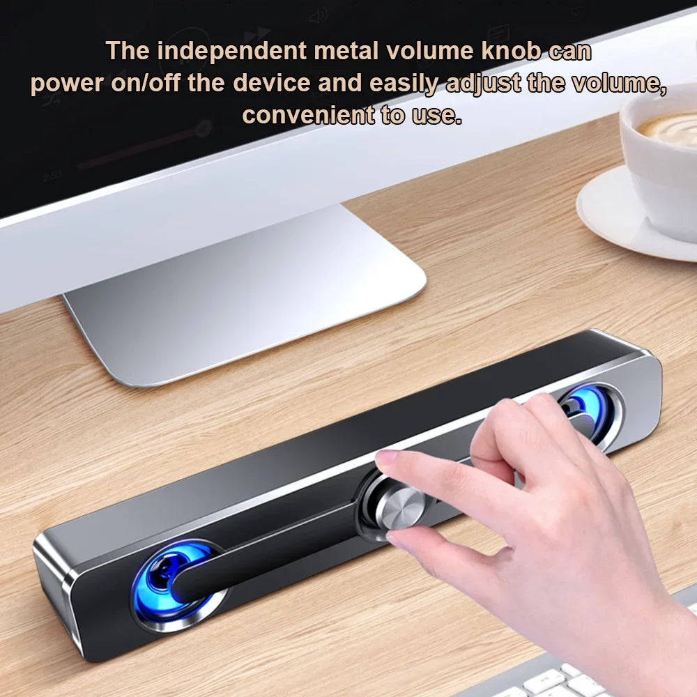 for Speaker Phone Tablet Bass MP4 Surround Computer Bar Laptop Box SADA USB Subwoofer PC MP3 Speaker Wired Sound Stereo Powerful V-111