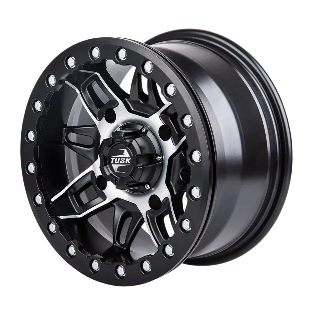 Defender Beadlock Tusk 2021-2022 Wheel 4/137 Lone 15x7 Wasatch + Pro CAN-AM HD10 Machined/Black Star 5.0 For 2.0