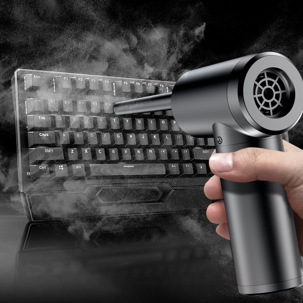 Duster, 6000mAh Cordless 50000RPM LED Blower Portable Compressed Computer for with Air Air Charge Fast Light, Keyboard Electric Air Duster Rechargeable