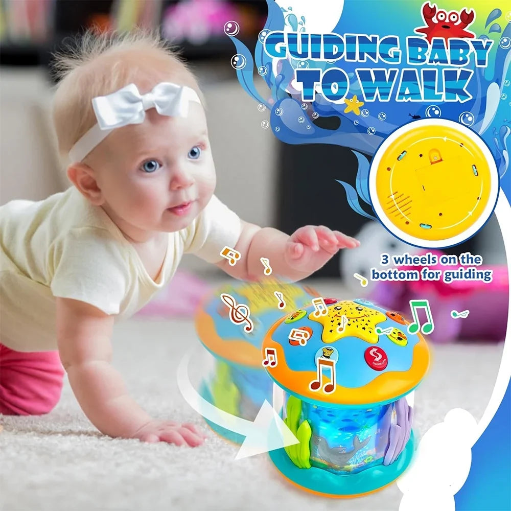 Learning Projector Baby Tummy Light 1 4 12 0-3 Months Month 3-6 Baby Rotating 9 Up Infant in to Toys 6 Toys 12-18 Musical Time