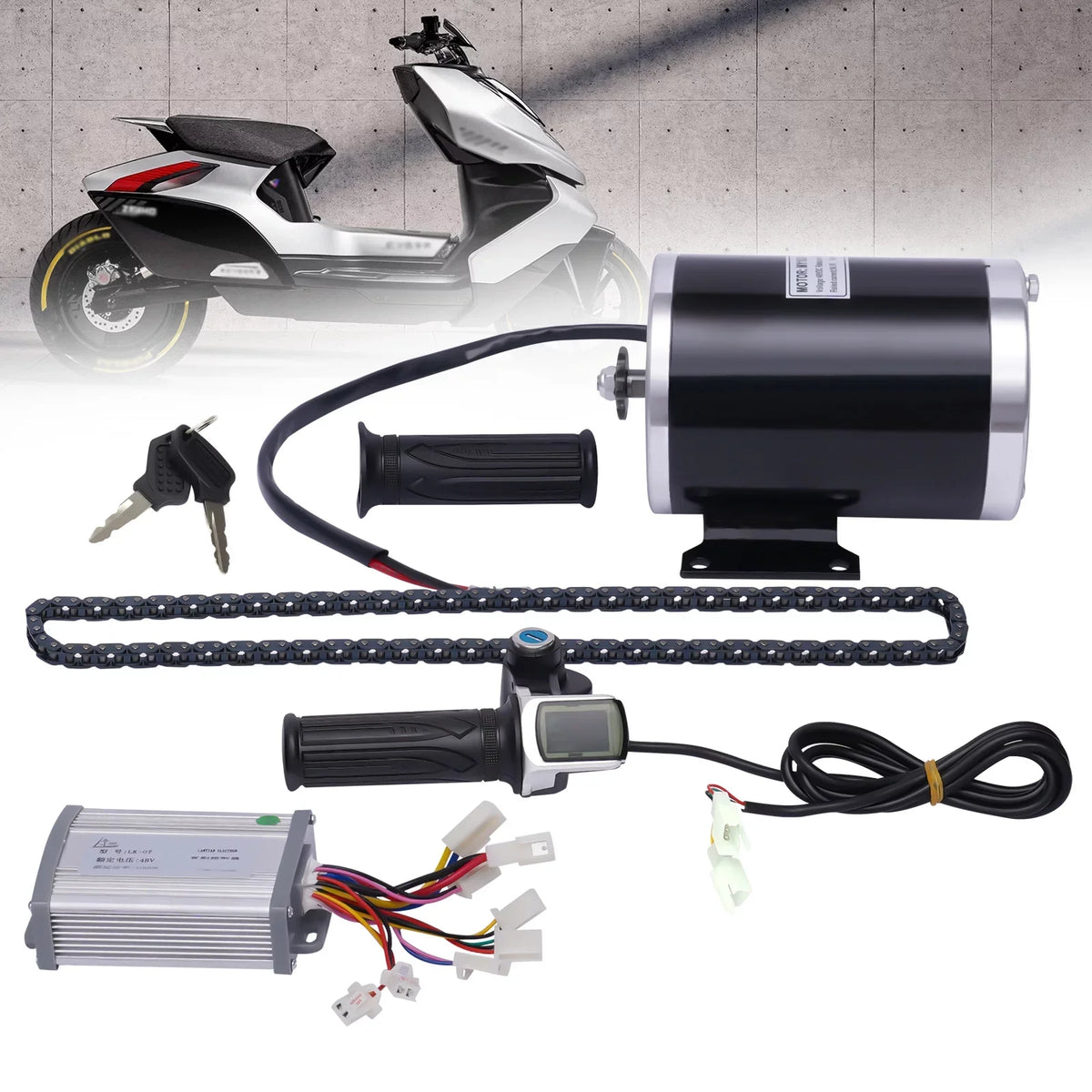 EVO Scooters Bikes Electric Karts Motorcycles Cycling Bicycle for Motor E-Bike Kit Conversion Small Controller Beach Brush