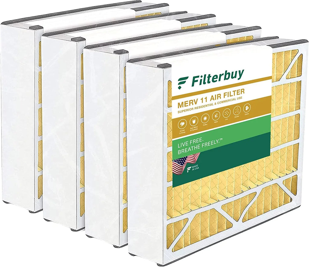Pleated 255649-103 11 Air (4-Pack) Filters Air Trion Furnace MERV 20x20x5 Bear HVAC AC for Filterbuy