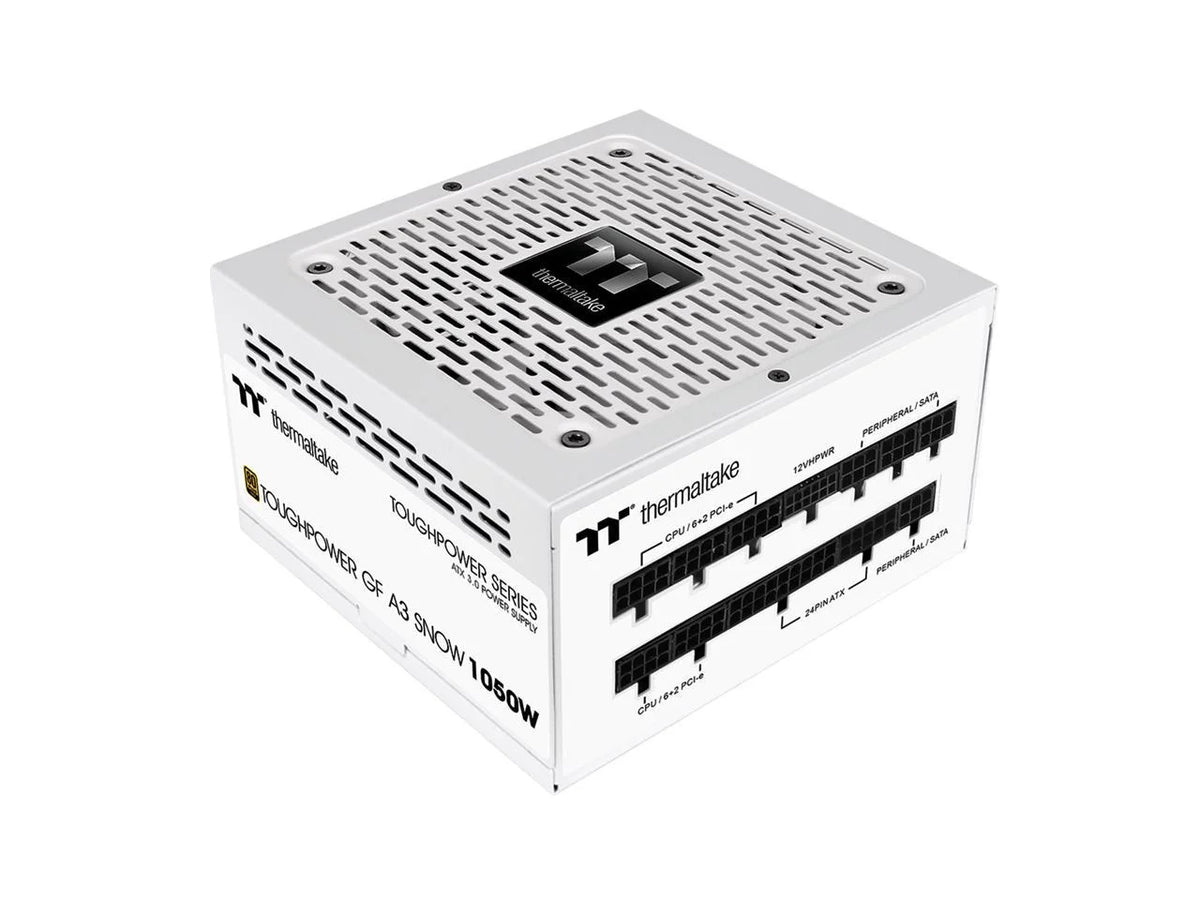 GF Toughpower 12VHPWR Ready Power Warranty Modular Gen.5 ATX Connector Year Supply; A3 PS-TPD-1050FNFAGU-N; Edition SLI/Crossfire Full 600W 10 Gold Snow 3.0 1050W Included; Thermaltake 80+ PCIe