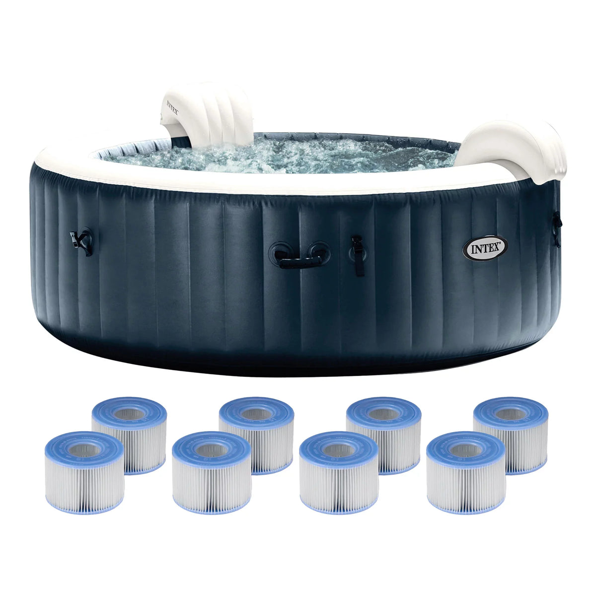 Inflatable Replacement Plus Jet PureSpa Spa & Intex Bubble (6 Pack) Filters