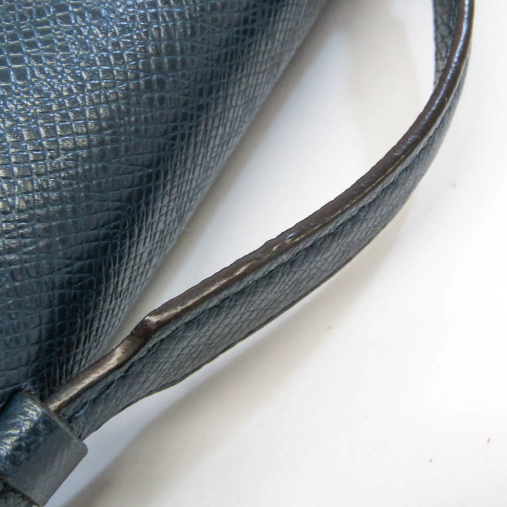 Navy Taiga (Good) Taiga XL Blue Pre-Owned Men's Wallet Leather Zippy M64019 (bi-fold) Long