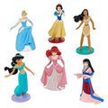 Princess Piece pc Snow White Disney Jasmine Cinderella Mulan Collection 6 Pocahontas Ariel Playset Figurine