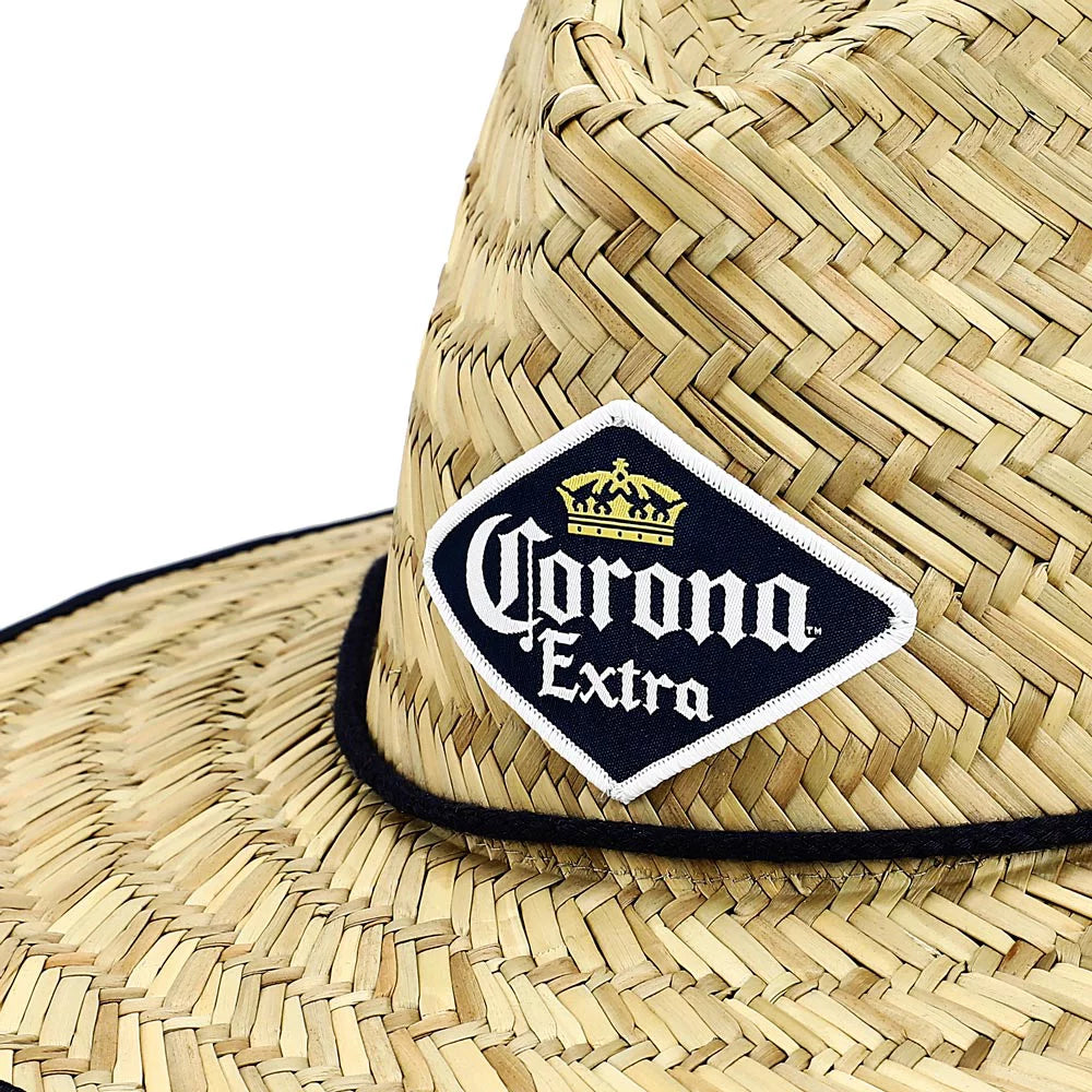 and Woven with Corona Patch Sun Hat Printed brim Under