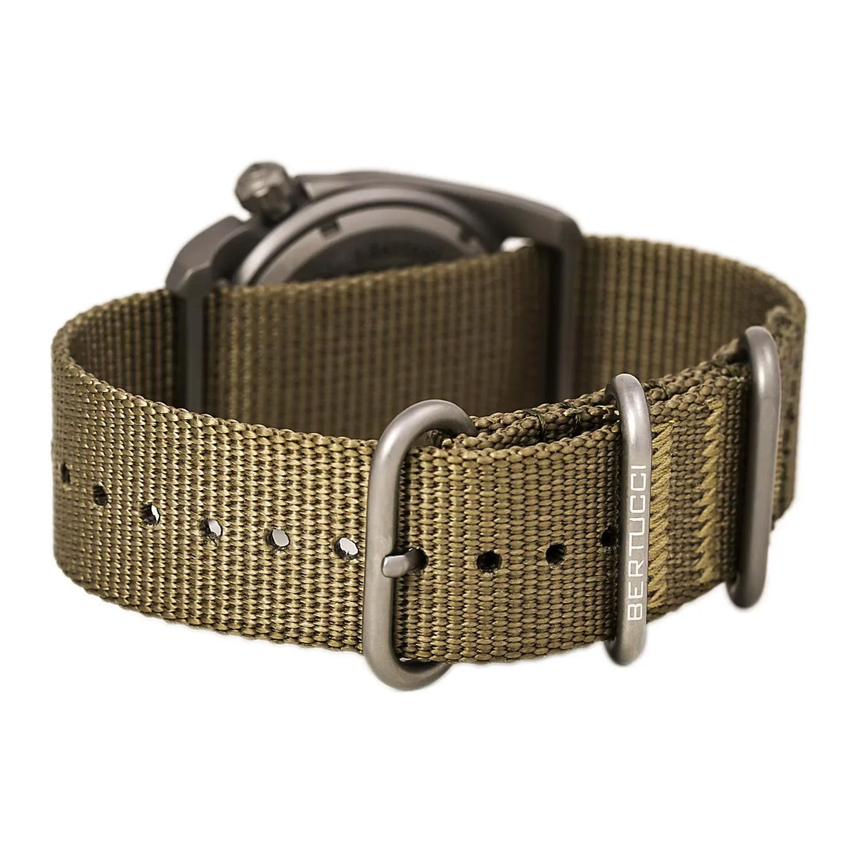Nylon Original Mens Dial Black A-2T Analog Classic Beige - Watch Strap 12724 Titanium - -
