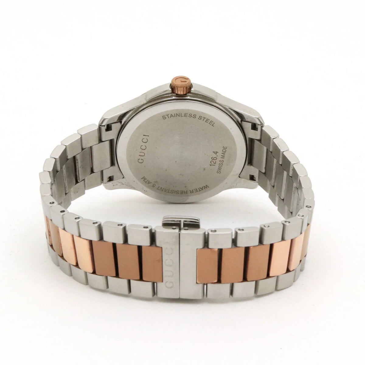 Men's Dial Quartz Watch 126.4 Collection YA126447 Date SS Silver Pre-Owned G PGPVD Timeless (Good)