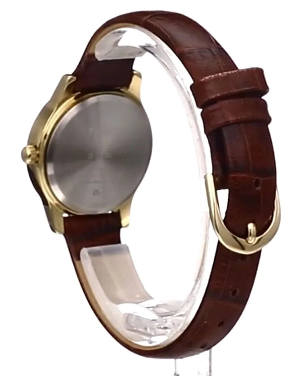 Leather Gold/Burgundy/MOP Timex Essex Dress Avenue Watch, 25mm Women's Strap