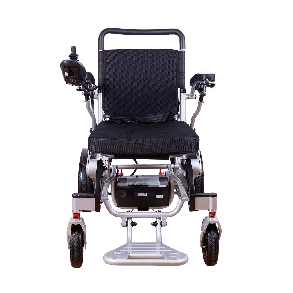 and Electric - Exclusive Alton 500W Lightweight Foldable Power 20 - - - miles SILVER Mobility 360lbs Wheelchairs