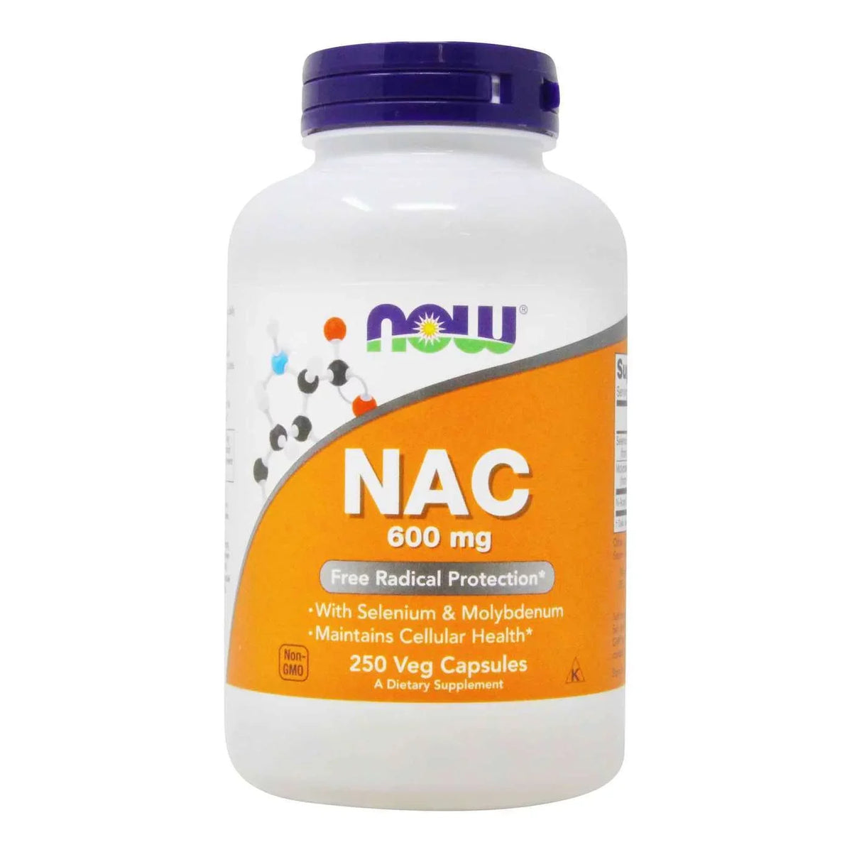 Veg 250 Capsules - 600 Foods Mg Nac Now