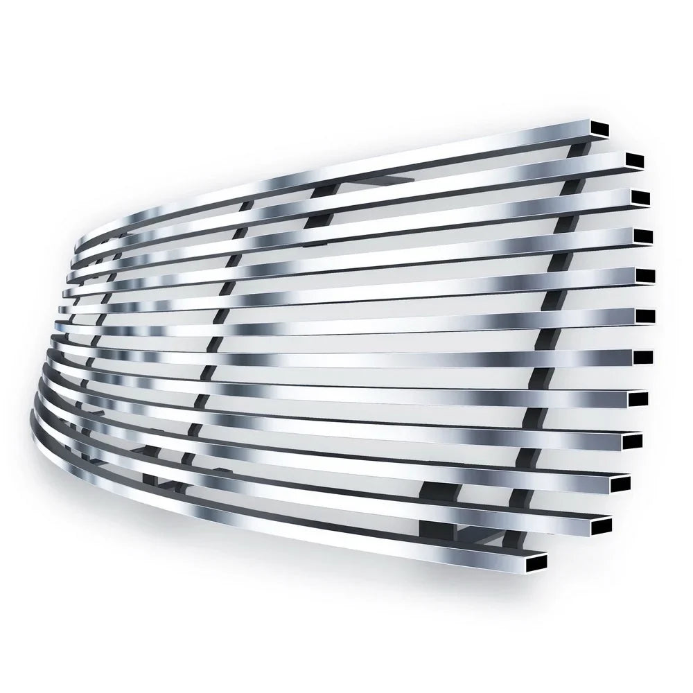 Upper 2006-2008 Silver with Stainless Compatible Steel Grille APS Horizontal N19-C06468T Main RAV4 Billet Premium