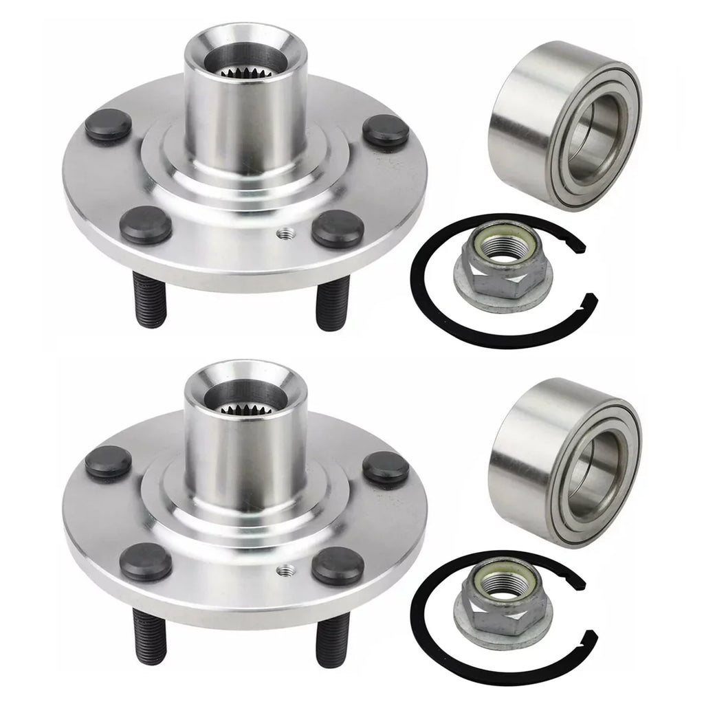 V6 FWD of Hub 3.5L Bearing Edge Wheel 2008 Lincoln 2010 2 Set Side AutoShack 2007-2010 5-Lug Front Replacement Passenger MKX HB618519PR 2007 AWD and 2009 for Driver