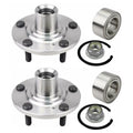 V6 FWD of Hub 3.5L Bearing Edge Wheel 2008 Lincoln 2010 2 Set Side AutoShack 2007-2010 5-Lug Front Replacement Passenger MKX HB618519PR 2007 AWD and 2009 for Driver