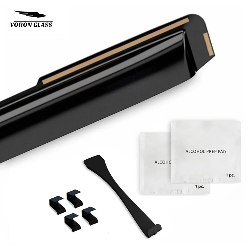 Voron Vent Deflectors, 4 Glass Rain Kia - Visors, Pieces Extra Guards Durable in-Channel Window Seltos 2021-2024, 200551 for Window