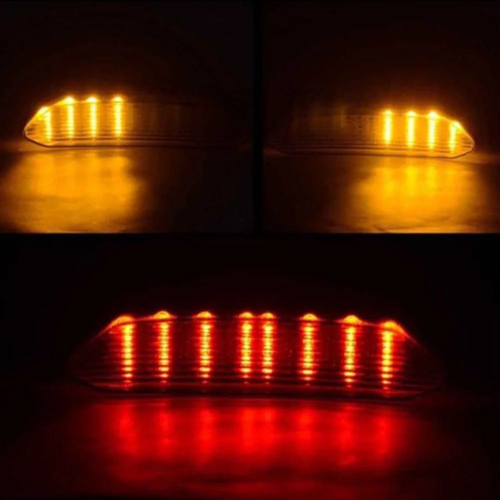 for 4cm) 2002-2003(18 LED R1 Taillight, YAMAHA Lens, 3.5 Smoke plastic, ABS 12V YZF x x