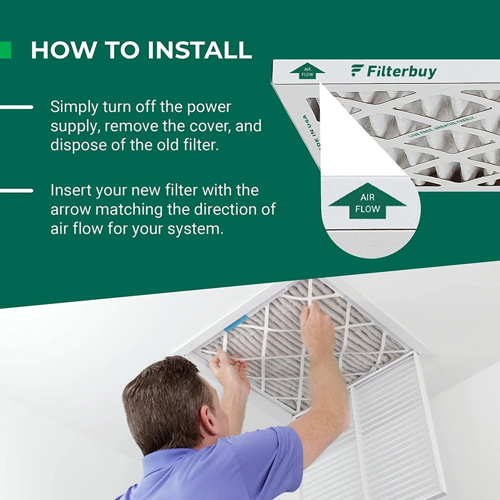 11 MERV 16x21x1 Furnace Filters AC Pleated Filterbuy Air (3-Pack) HVAC