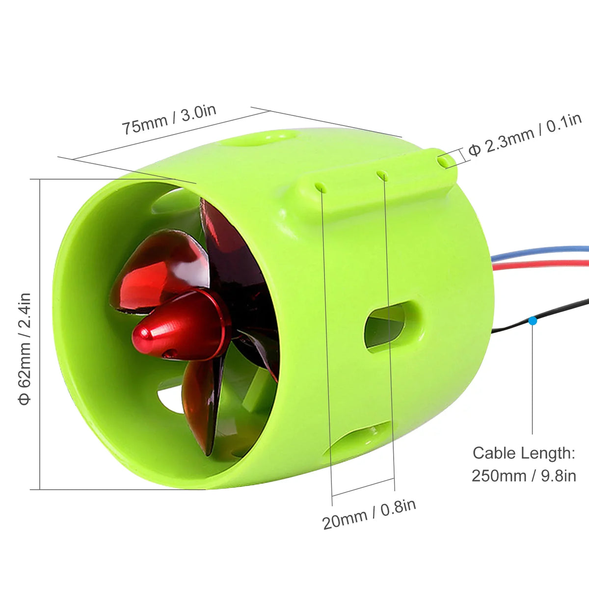 Propellers 4Blade Ship Boat Underwater Brushless Bait Performance with for 1000KV High Nest Motor