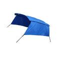 4Bow With Blue Top Bimini Unique Side Detachable Canvas Bargains 8'Lx54"Hx67"-72"W Blocks