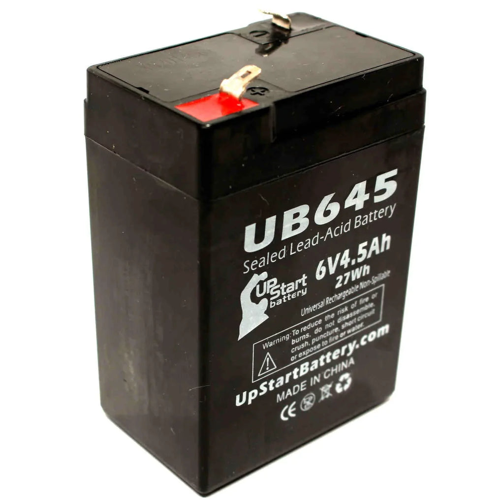 Tripp (6V, Terminal, Sealed Terminal F1 Adapters Pack Universal Includes to - Battery - 6 F1 F2 3x AGM, Lite BCPRO 4.5Ah, UB645 Battery 850 4500mAh, - Compatible SLA) Replacement Acid Lead