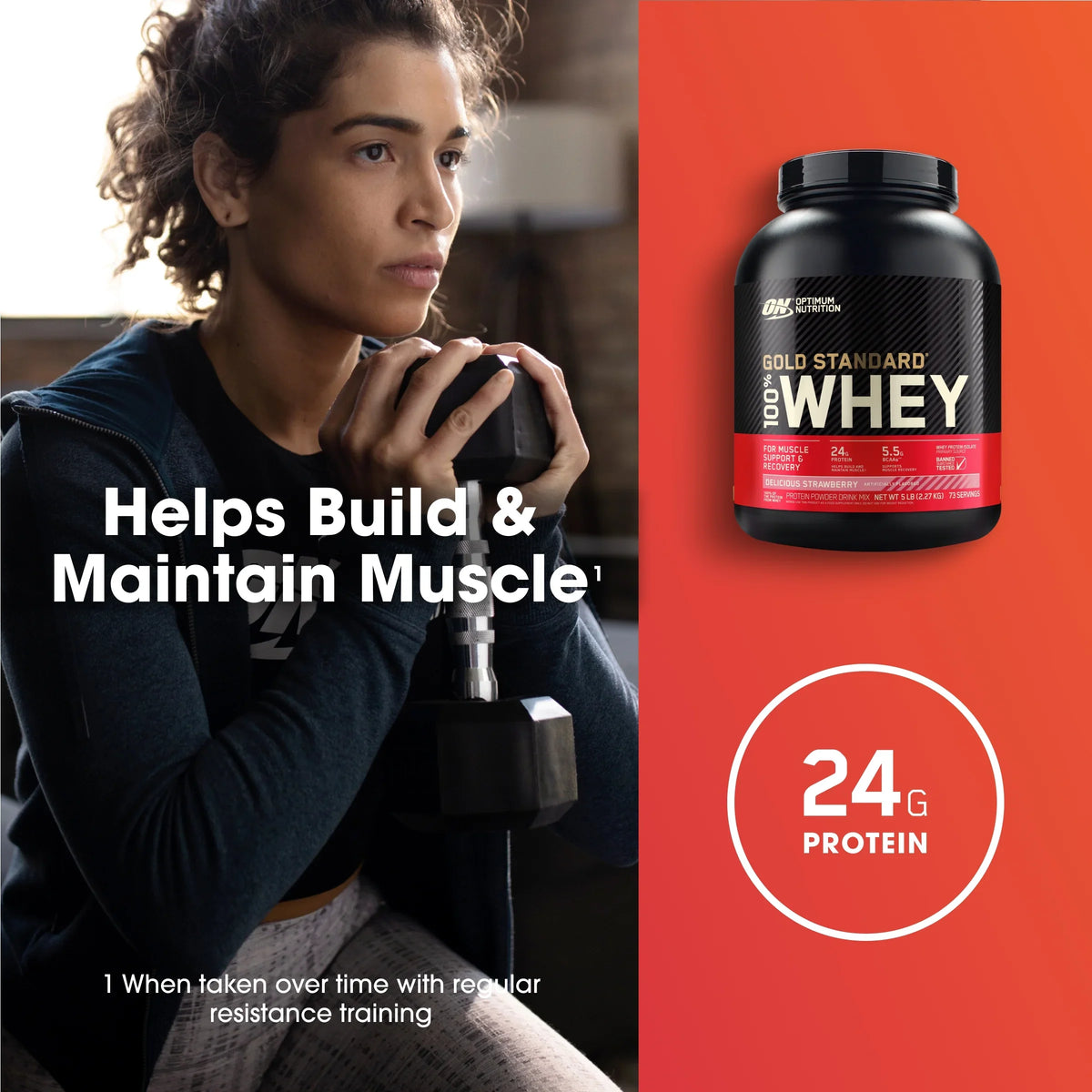 lb, Delicious Standard Protein Servings Nutrition, Gold Strawberry, Optimum Whey 73 100% 5 Powder,