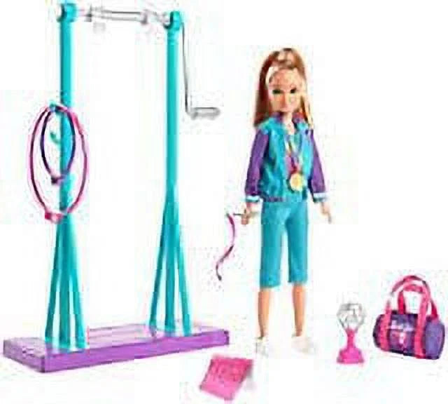 Gymnastics with Doll Stacie Team Barbie Playset Accessories