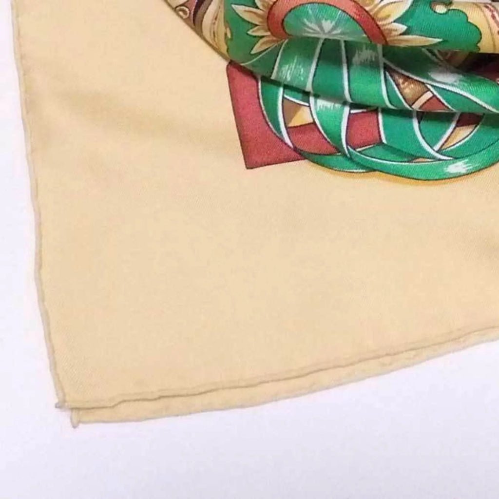 multicolor TRAIT Pre-Owned silk CHEVAIIX Carre (Good) Hermes 90 scarf DE ladies HERMES