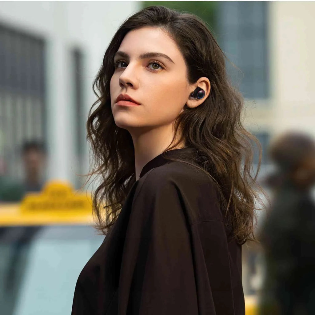 Bass with Resistance, IPX5 Wireless Bluetooth + Charging Connection, Water True Black, Case, Tab Lenovo 5.2 Dual Connect, Bluetooth Earbuds UrbanX Boost Compatible Smart Yoga Balanced,