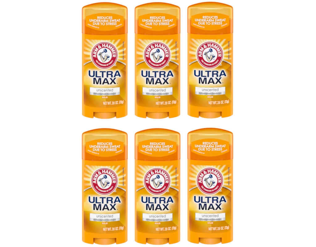 6) Solid (Pack HAMMER oz Anti-Perspirant Deodorant ULTRAMAX 2.60 of & Unscented ARM
