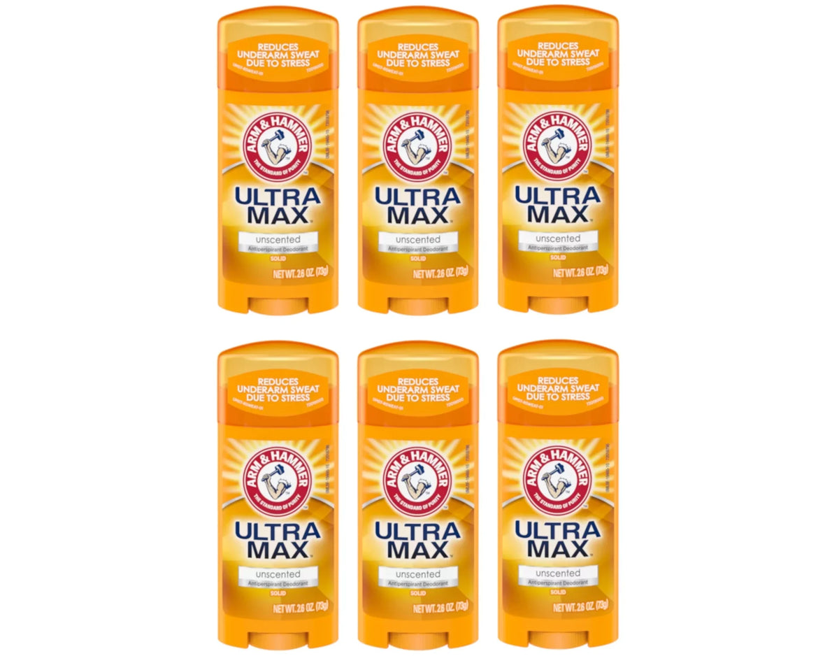 6) Solid (Pack HAMMER oz Anti-Perspirant Deodorant ULTRAMAX 2.60 of & Unscented ARM