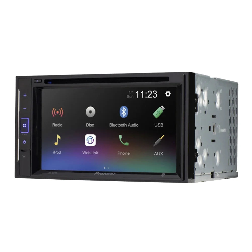 DIN with Classic AVH-241EX Receiver Camera/Install AM/FM 6.2" Car 2013-2014 Kit/in-Dash for Touchscreen Media W/ Digital Double Bundle F150 Bluetooth/Backup KIT4711 Pioneer DVD/CD Dash Stereo