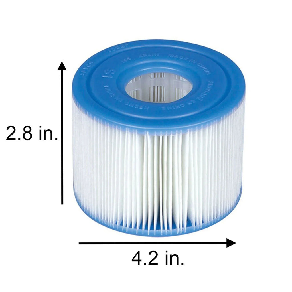 Inflatable Replacement Plus Jet PureSpa Spa & Intex Bubble (6 Pack) Filters