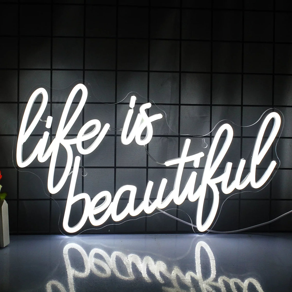 Office LED USB Life Shop Wedding WX&YH Light Beautiful Power Signs Decoration Home for Is Bedroom Neon Party