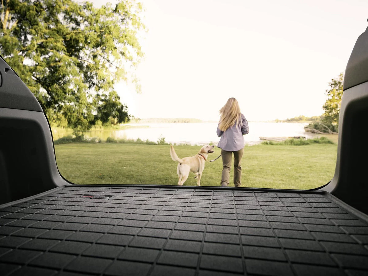 Behind with Cargo With Row compatible WeatherTech Protector Cocoa Trunk 2nd Protector, Subaru Forester - Bumper 2019-2024 Bumper Liner with Seating