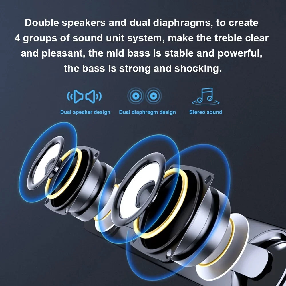 for Speaker Phone Tablet Bass MP4 Surround Computer Bar Laptop Box SADA USB Subwoofer PC MP3 Speaker Wired Sound Stereo Powerful V-111