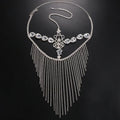 Mask Crystal Face Masquerade Face Tassel Mask Chain Jewelry for Party Rhinestone Hair Women Halloween