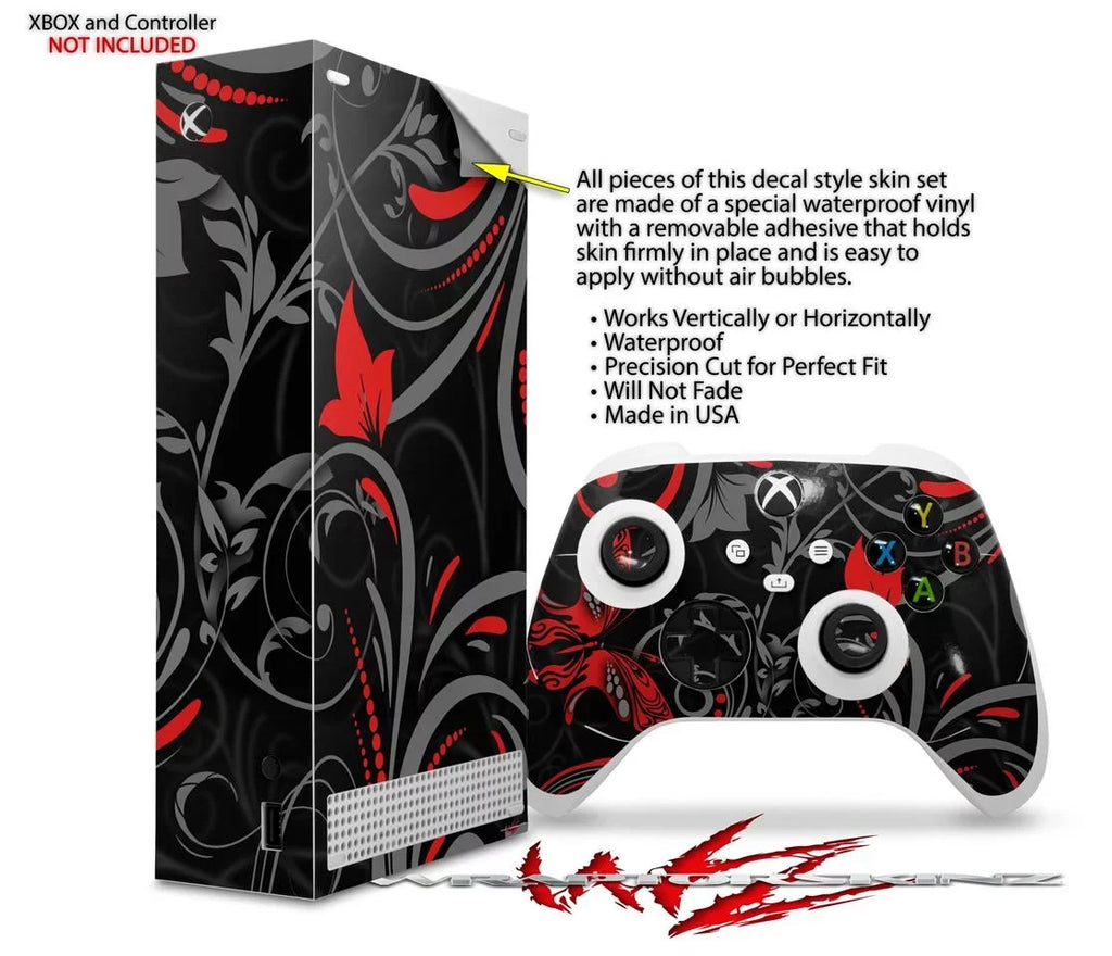 and with Console Wrap and Twisted XBOX Garden S 2020 Red (XBOX Skin the WraptorSkinz Series NOT INCLUDED) Controller Gray compatible
