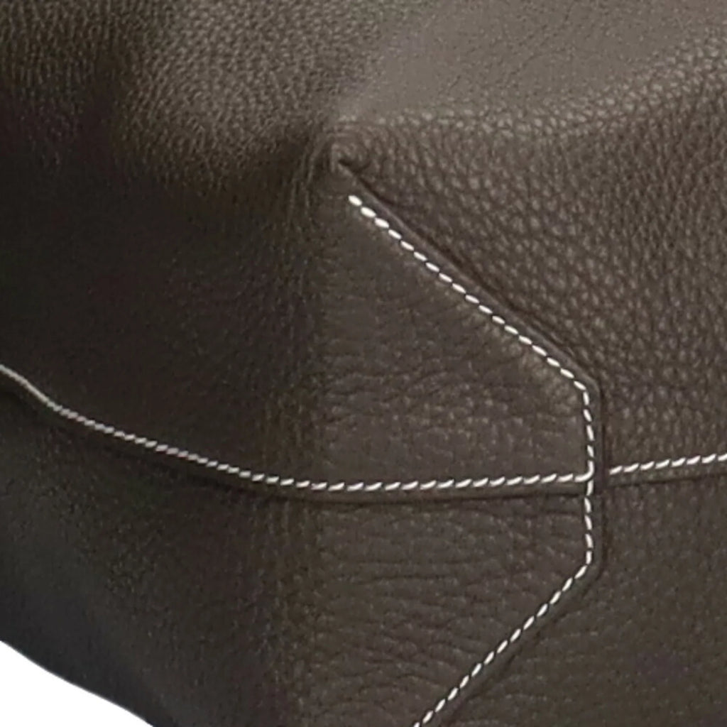 HERMES Double Women's (Good) Sense Bag Hermes Tote Pre-Owned Etain Clemence Taurillon