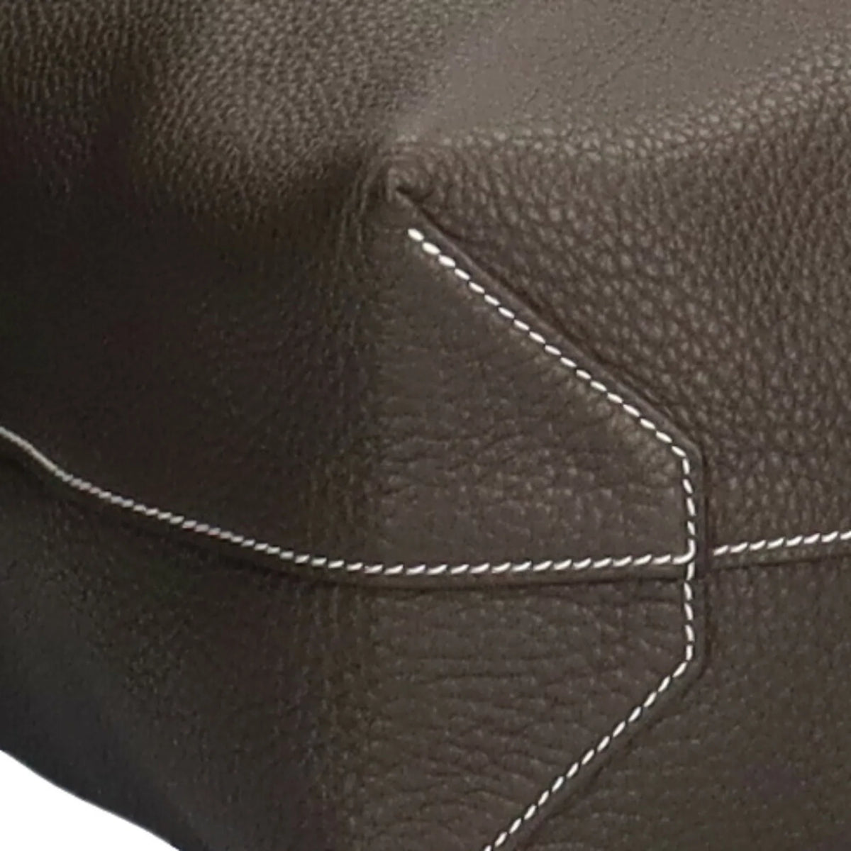 HERMES Double Women's (Good) Sense Bag Hermes Tote Pre-Owned Etain Clemence Taurillon