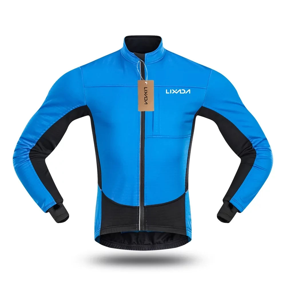 Fleece Polar Cycling Windproof Running. Lixada Bicycle Thermal Men's Jacket, for and Coat